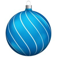 blauw Kerstmis ballen decoratie geïsoleerd Aan wit achtergrond. png