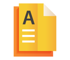 paper icon symbol. Back to school object set in paper art item. png