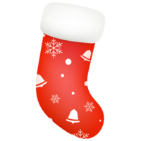 meias de natal isoladas no fundo branco. conjunto de meias para presentes de natal e feliz ano novo. png