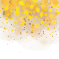 Fondo abstracto de oro brillante bokeh png