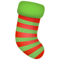 calcetines de Navidad aislado sobre fondo blanco. juego de calcetines para regalos de navidad y feliz año nuevo. png