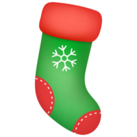 Natale calzini isolato su bianca sfondo. impostato di calzini per Natale i regali e contento nuovo anno. png