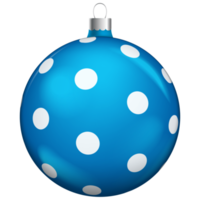 decoração de bolas de natal azul isolada no fundo branco. png