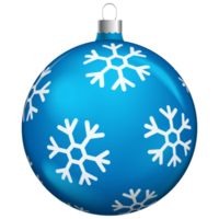 decoración de bolas de Navidad azul aislado sobre fondo blanco. png