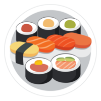 sushi cibo giapponese. png