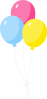 Balloon party illustration png