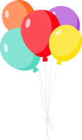 Balloons party illustration png