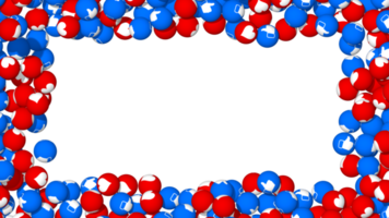 sociaal media duimen Leuk vinden en harten 3d ballen kader foto, 3d weergave, geïsoleerd png