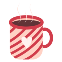 Hot chocolate cup. Cozy illustration. Hygge time. png