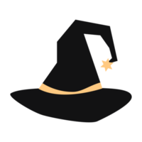 sombrero de bruja negro png