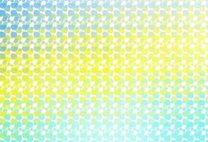 Light Green, Yellow vector background with bubble shapes.