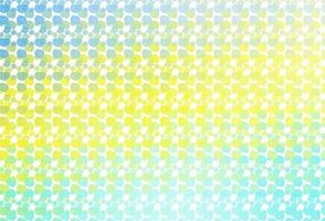 Light Green, Yellow vector background with bubble shapes.