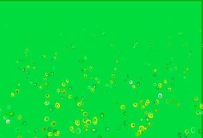 Fondo de vector verde claro, amarillo con puntos.