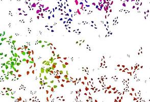 Light Multicolor, Rainbow vector pattern with chaotic shapes.