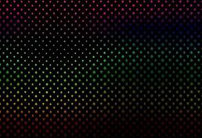 Dark multicolor, rainbow vector pattern with symbol of cards.