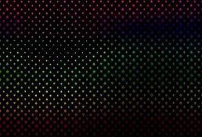 Dark multicolor, rainbow vector pattern with symbol of cards.