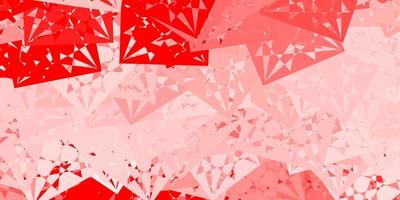 Light Red vector texture with random triangles.