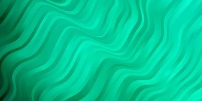 Light Green vector backdrop with bent lines.