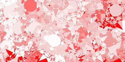 Light red vector layout with triangle forms.