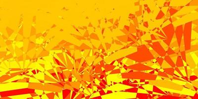 Light Red, Yellow vector template with triangle shapes.