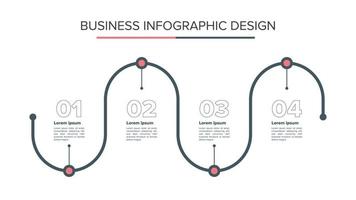 negocio infografía diseño ideas plantilla presentación plana vector