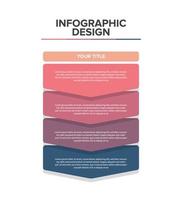 Infographic design for presentation powerpoint template vector