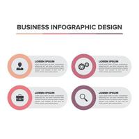 Infographic design business ideas flat Presentation vector