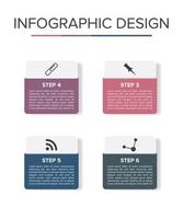 conjunto de elementos de diseño infográfico moderno presentación elegante de negocios vector