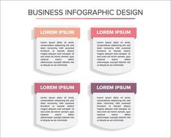 Business Infographic Design flat template Presentation design elegant vector