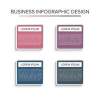 Business Infographic Design element set presentation background elegant vector