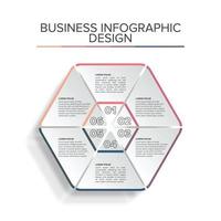 Business Infographic Design Template presentation elegant vector