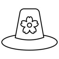 Fancy hat  Which Can Easily Modify Or Edit vector