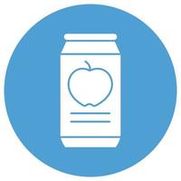 jugo de manzana que puede modificar o editar fácilmente vector