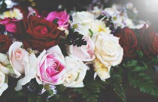 flower bouquet on table photo