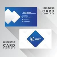 diseño de tarjeta de visita rectangular: plantilla de tarjeta de visita moderna creativa y limpia. vector