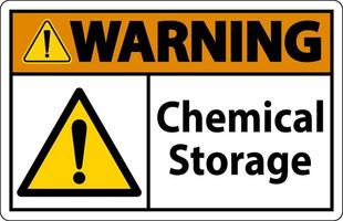 Warning Chemical Storage Symbol Sign On White Background vector