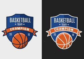 ilustración vectorial del equipo de baloncesto, logotipo deportivo perfecto para imprimir, etc. vector