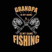 Fishing T-shirt design vector