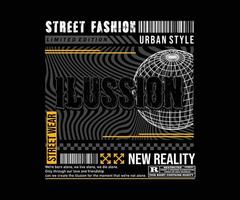 fashion t shirt, design vector, street wear and urban style , ready print vector