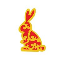 The rabbit mascot is suitable for Chinese New Year vector