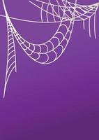 Colorful background with cobwebs for Halloween. vector