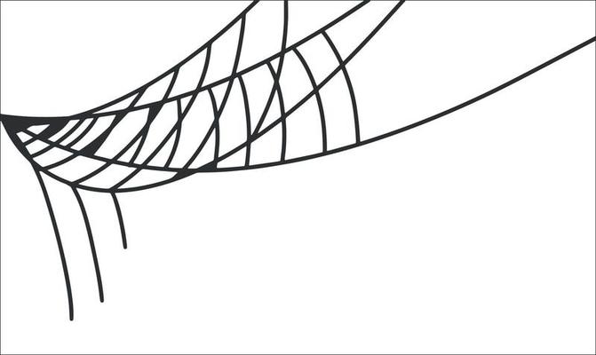 Scary web as a symbol of Halloween.