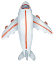 aereo acquerello cartone animato carino png