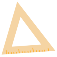 icono de regla triangular escolar en estilo plano png