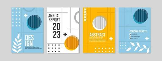 trendy and modern geometric cover.abstract white yellow color background. for Brochure, Annual Report, Magazine,Poster, Business Presentation, Portfolio, Flyer, Banner, Website vector