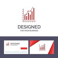 Creative Business Card and Logo template Graph Analytics Business Diagram Marketing Statistics Trend vector