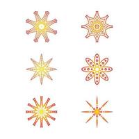 Monochrome Set of Mandalas. Round Abstract Objects Isolated On White Background. Ethnic Decorative Element vector