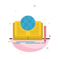 Writing Novel Book Story Theory Abstract Flat Color Icon Template vector