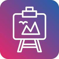 Easel Icon Style vector