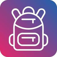 Bagpack Icon Style vector